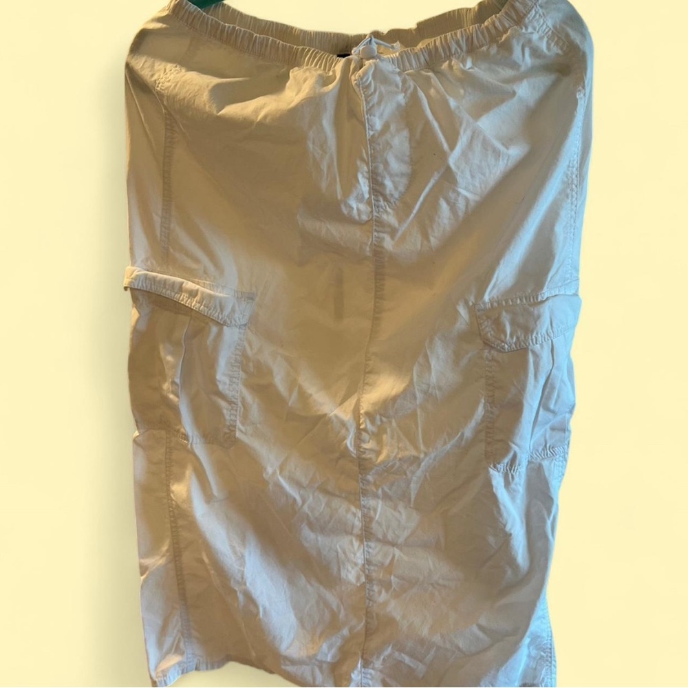 H&M White Cargo Skirt